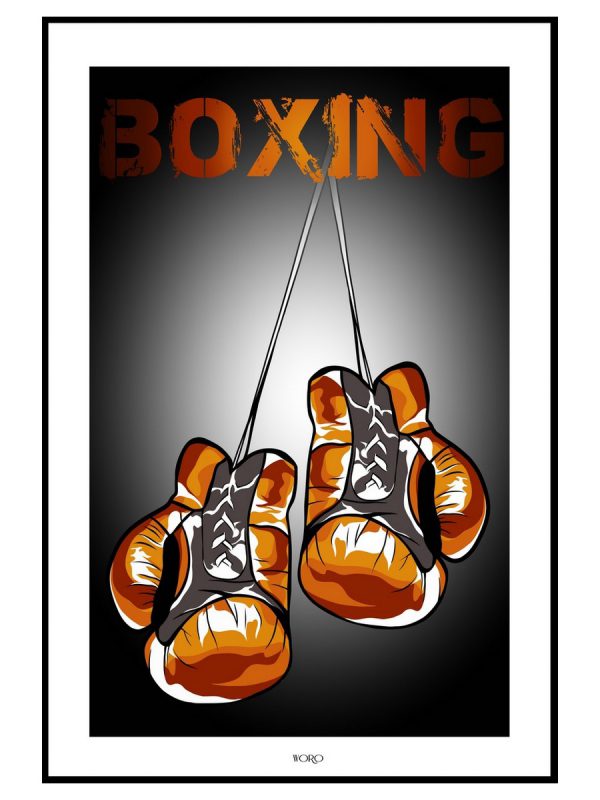 Plakat Boxing Manwith Passion Paweł Worobiej WORO